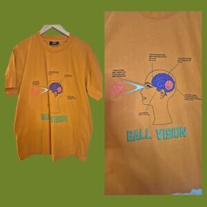 Melody Ehsani Ball Vision Graphic T-Shirt Orange Foot Locker Collab Size L